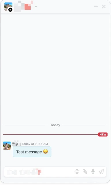 Messages arrive live